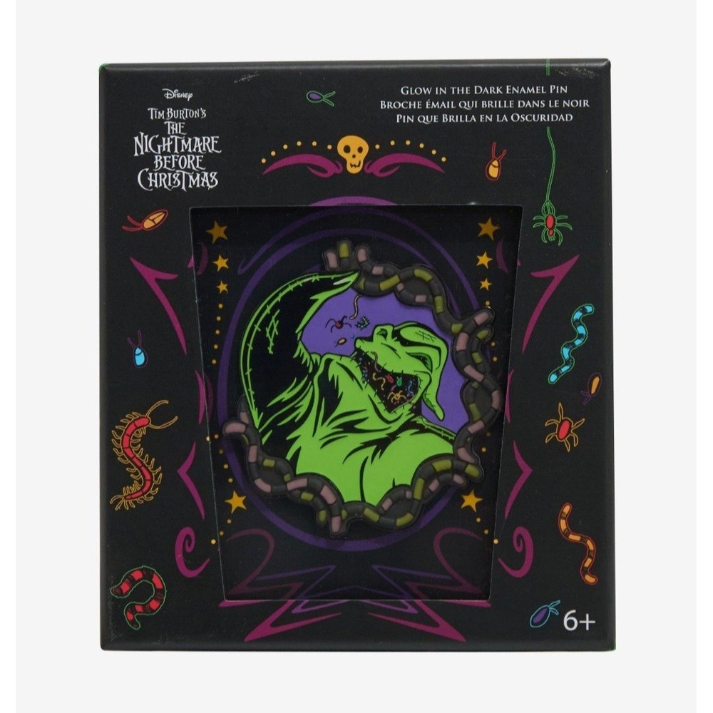 Loungefly Disney Nightmare Before Christmas Oogie Boogie Glow Dark LE 1000‎ Pin